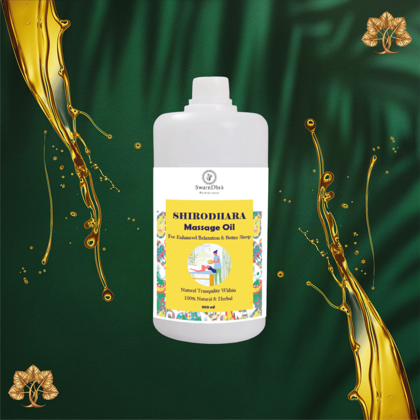 01MO - SwarnDhra - Shirodhara Massage Oil | 500 ml